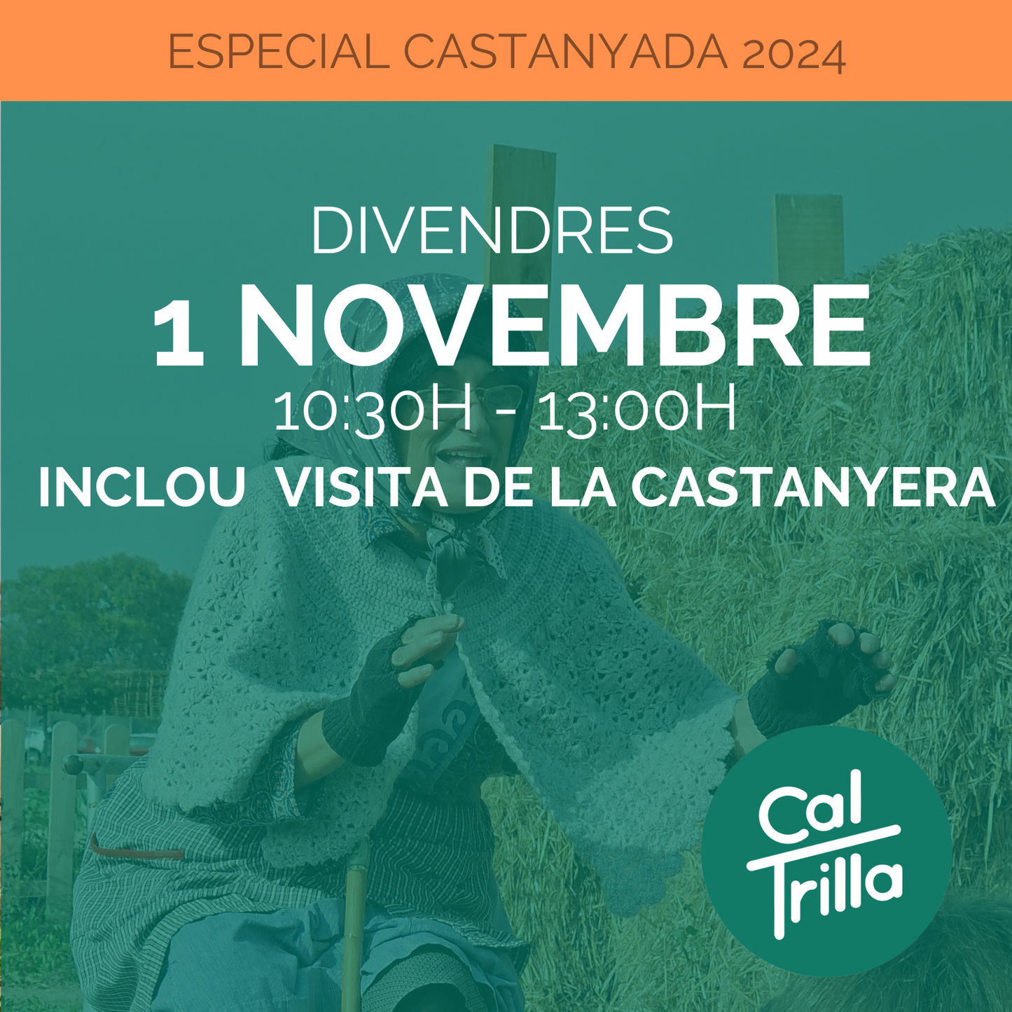 01/11/ 2024 Entrada  Especial Castanyera Festa Carbassa 10:30h-13:00h